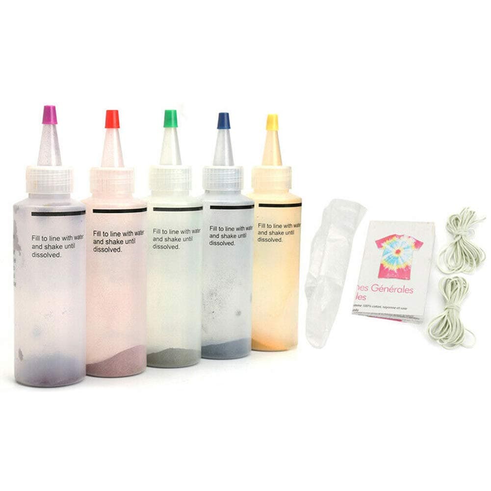 Tie Dye Kit, 18pcs/5pcs One Step Tie Dye Kit, Colorful Shirt Fabric Dye, Fabric Textile Paints, with Gloves, for Kids and Adults Fashion DIY Craft