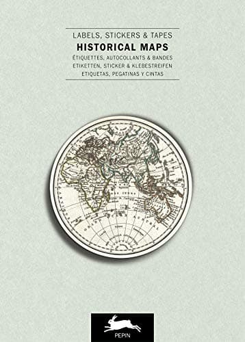 Historical Maps: Label & Sticker Book (Multilingual Edition)
