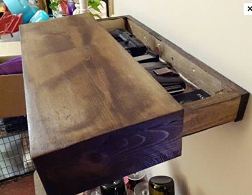 Rustic wood floating shelf with hidden compartment, rustic home decor, rustic shelves, wood wall shelf, reclaimed wood floating shelf