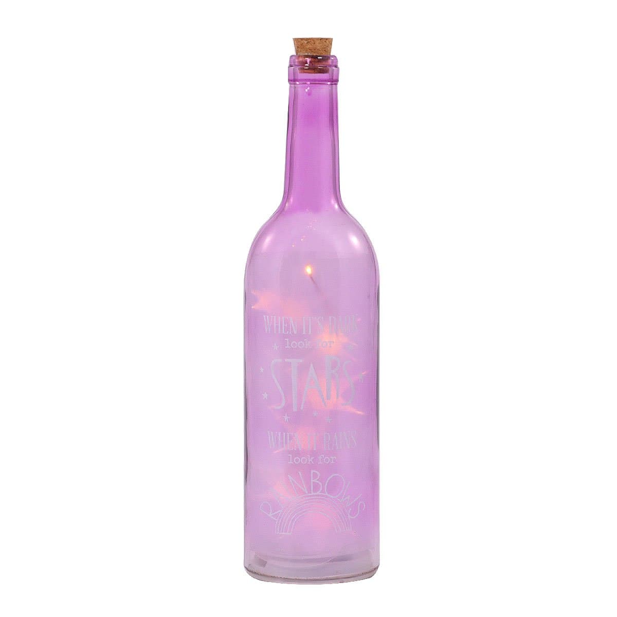Illuminated Bottles When It Rains Look For Rainbows Light Up Bottle Gift Range