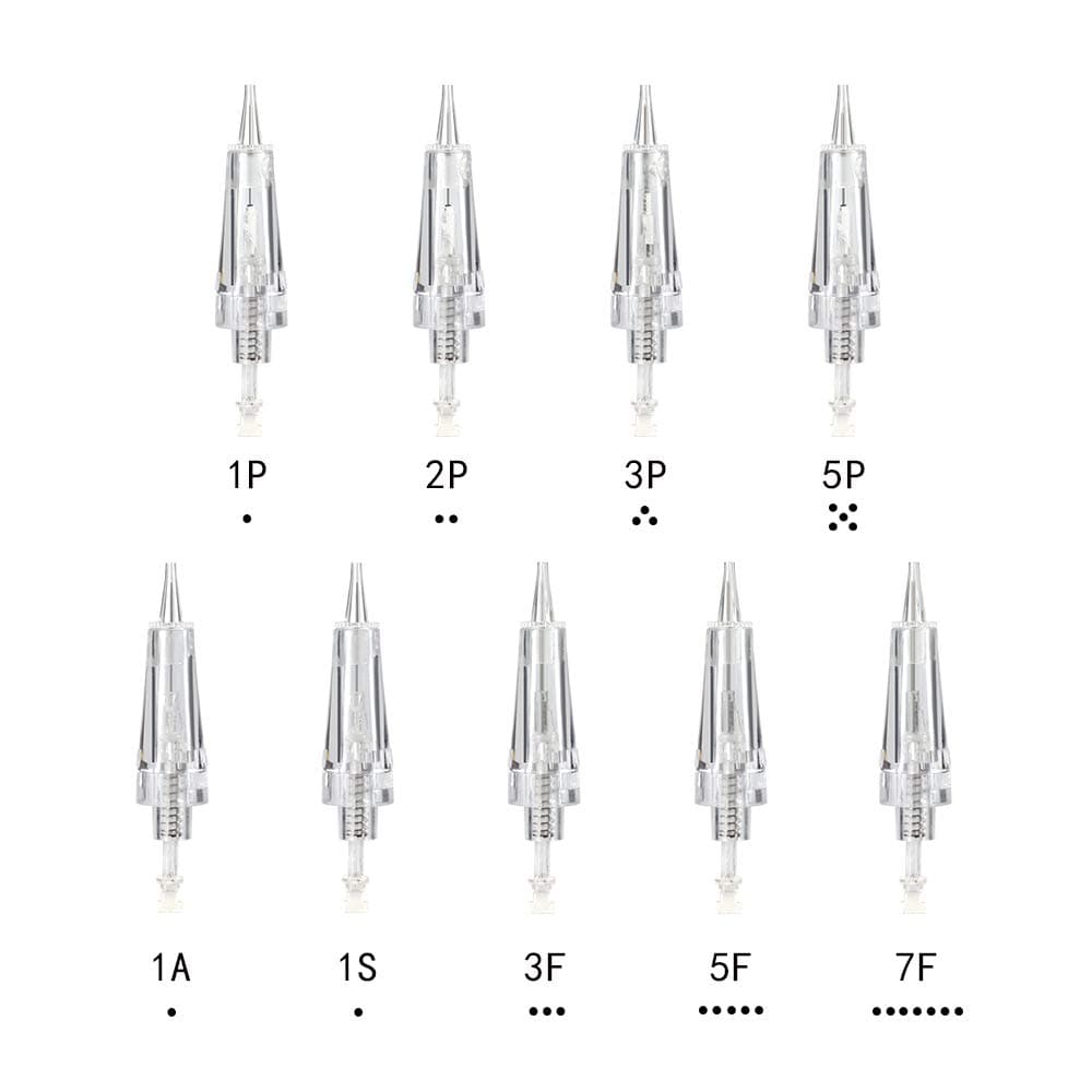 10pcs disposable cartridge needles sterilized individual packing permanent makeup eyebrow lip eyeliner tattoo machine 1r 3r (3f)