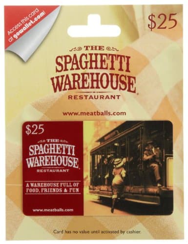 The Spaghetti Warehouse Gift Card $25