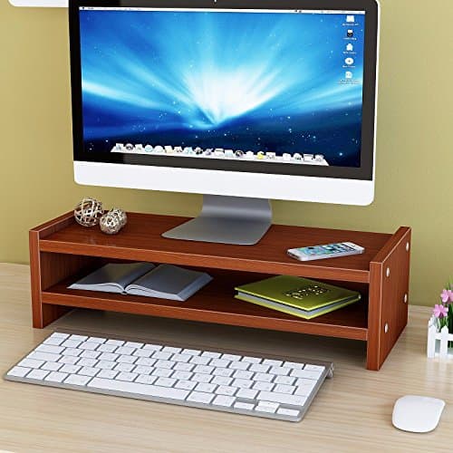 The higher the computer monitor mount office lcd rack mount shelf desk racks bedroom bulkhead bookshelves 502013.2cm,5