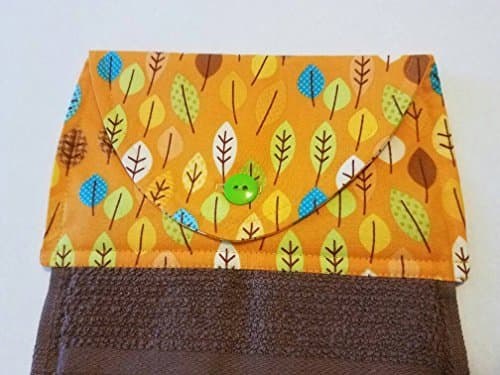 Autumn Fall Leaves Hanging Kitchen Dish Towel