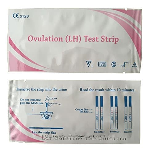 Ovulation Test Strips,KOUDOU Ovulation (LH) Urine Test Strips (50-count,Individually-sealed) CE and FDA Approved