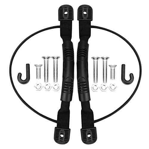 2 Pack Kayak Canoe Boat Side Mount Carry Handle with Paddle Park Bungee Hardware DIY Canoe Accessories and J Hooks for Kayak Canoe Boat