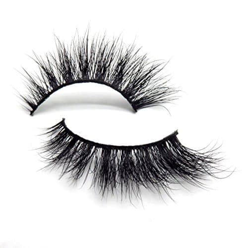 Special 3D 100% Siberian Mink Fur Strip False Eyelashes Fluffy Layered lashes Natural Look for Woman Make Up(H80)