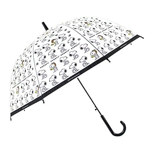 Automatic Thickening Transparent Umbrella With Anti-Slip Rubberized Grip, Windproof, Automatic and Compact for Business and Travel (Snoopy automatic transparent umbrella)