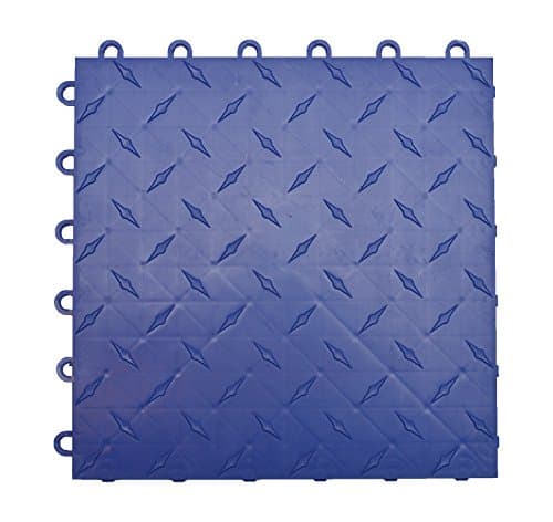 Speedway Garage Tile 789453BL50 Garage Floor 6 Lock Diamond Tile (50 Pack), Blue