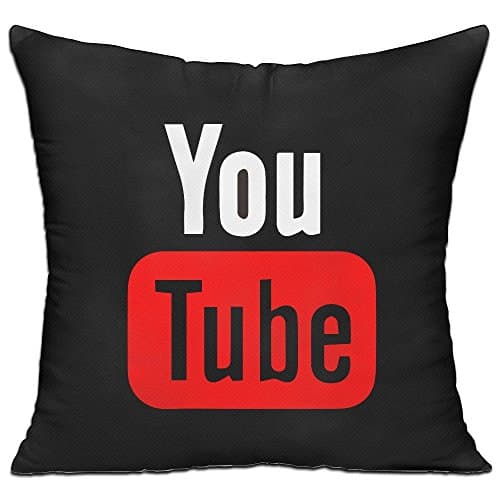 You Tube Square Decorative Throw Pillows(18" X 18")