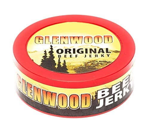 Glenwood Jerky Original 12 Count Beef Jerky Chew, Made With Real Smoked Wood, (12 Count-.32oz Cans Beef Jerky Chew)