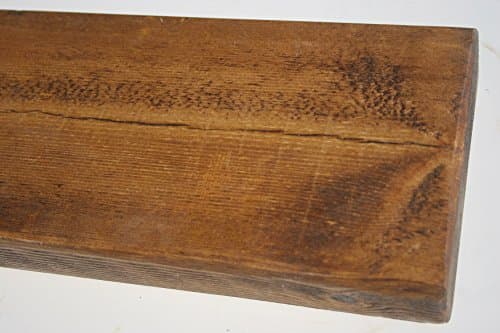 Winder Joinery 6" x 2" Rustic Pine Distressed Floating Shelf Shelves Handmade Solid Wood (Dark Oak, 2' 6")