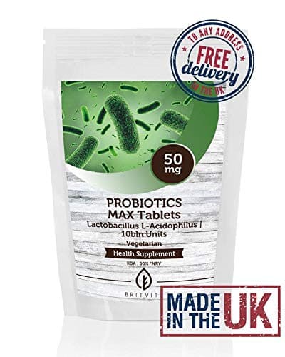 ProBiotic MAX High-Strength Lactobacillus L-Acidophilus 10 Billion Bacteria Units 50mg x 30 Tablets