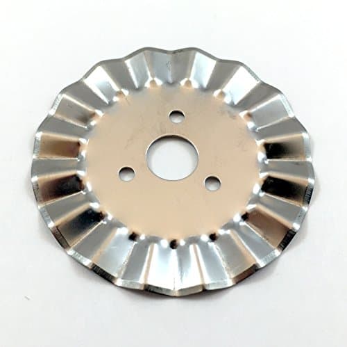 45mm Round Pinking Blades ( 6 Pack ) Scalloped Edge Replacement Rotary Blades for Rotary Cutters