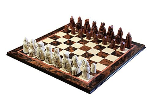 Luxury Walnut Isle of Lewis Chess Set
