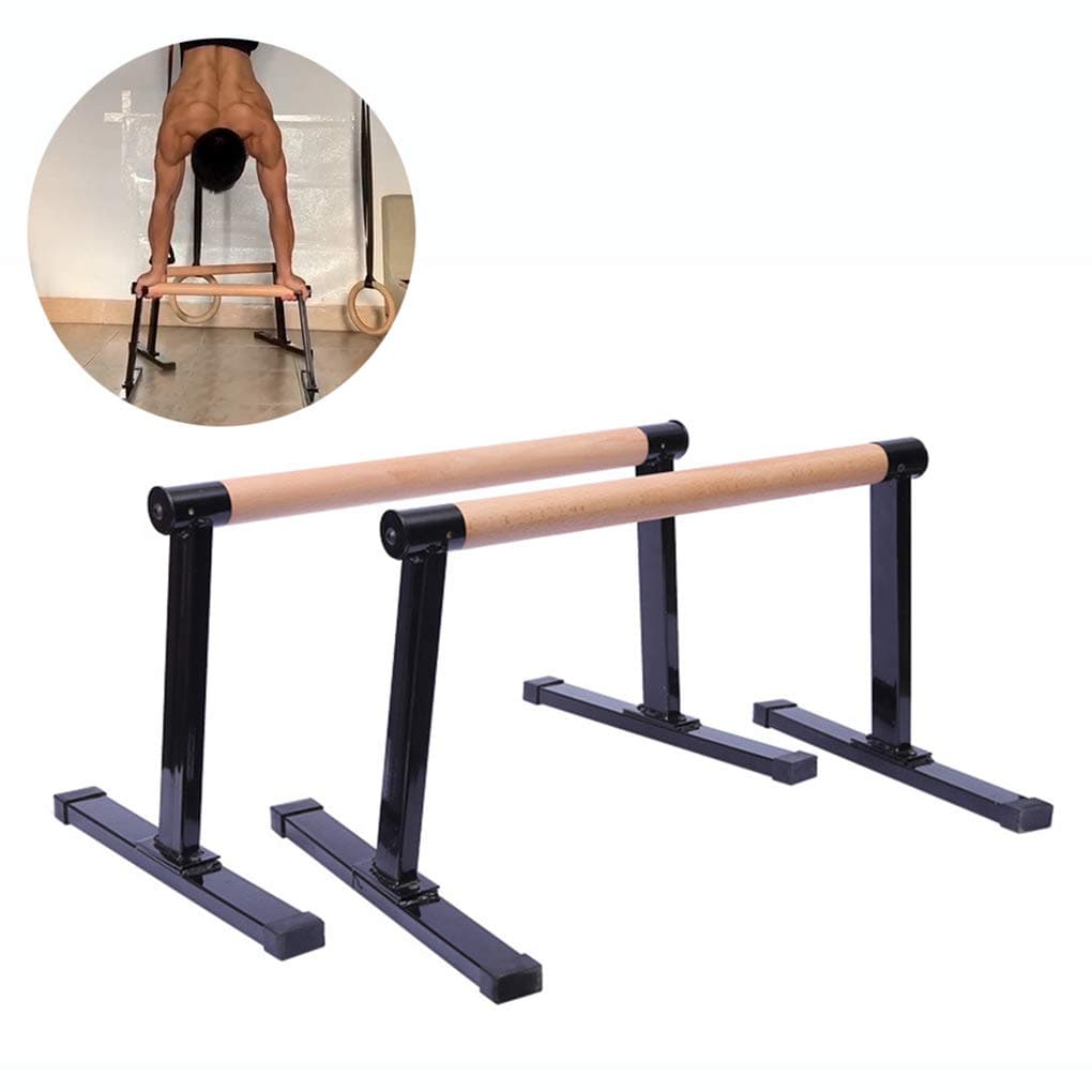 DYJD Push Up Bars Parallel Wooden Parallel Bars Gymnastic Sticks Suitable for Push-Ups Aerobics Gymnastic Stick Fitness Training