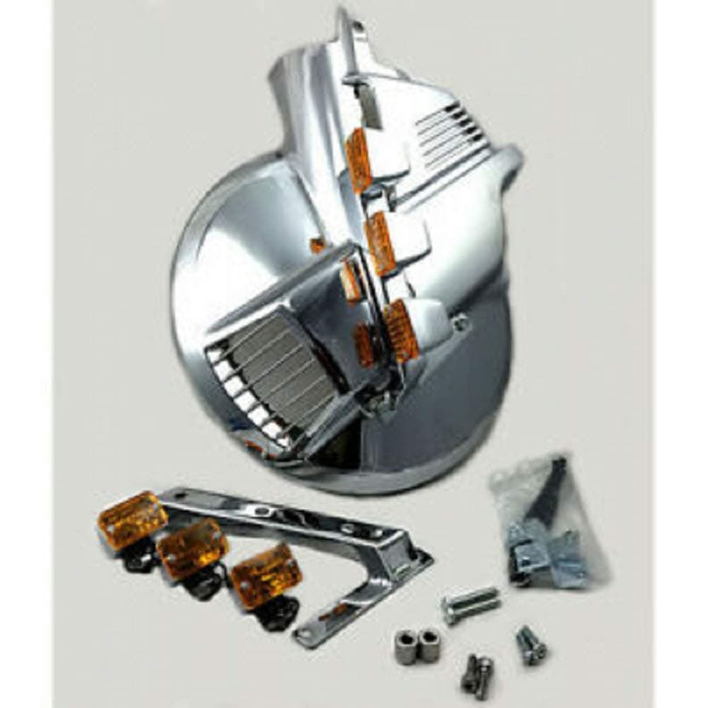 Flush Mounted Chrome Plated Fork Light Set Honda Goldwing GL1500