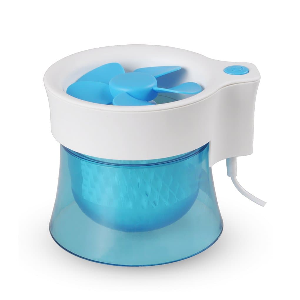 EULEVEN 3060W Cool Mist air humidifier Gasification Technology Aroma Essential Oil Diffuser,USB Fan 200ML,Perfect for Office, Home, Bedroom, Living Room, Study, Yoga, Spa;