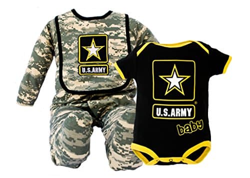 Trooper Clothing Army ACU 3pc 3-6M Black