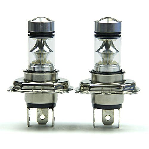 LED Bulbs(2pcs) for Headlights Fog Light Lamp & 100W High Power and 7000-8000K Bright White and 1000 Lumens——H4