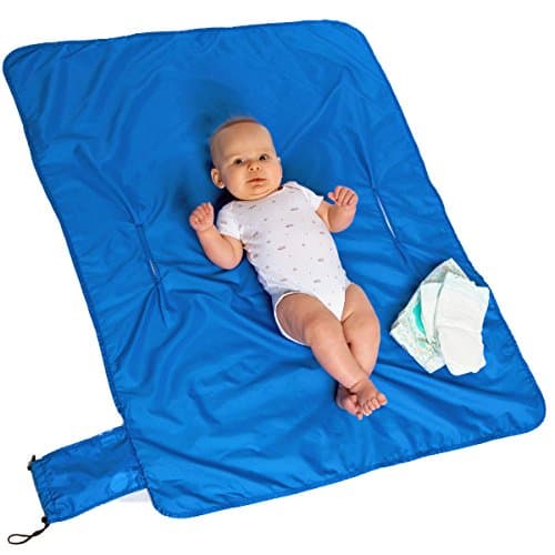Compact Changing Mat by Cossettie - 3 color options - ripstop nylon, extra large, portable