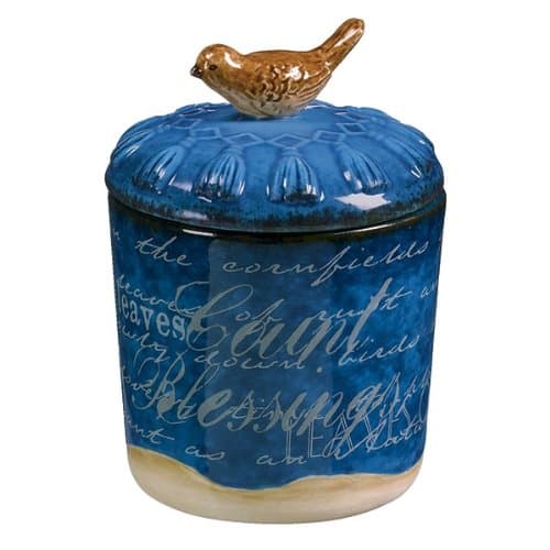 Grasslands Road Indian Summer Small Candle Pot, Blue