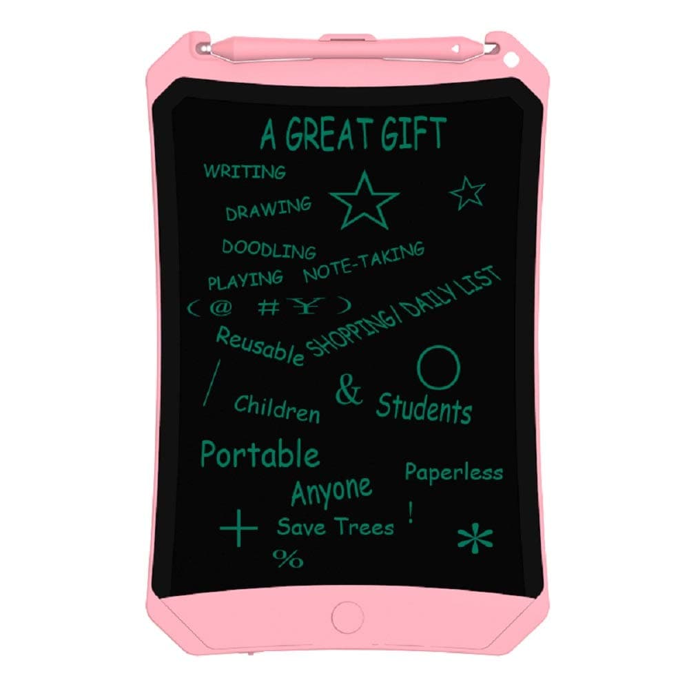 Hylnxz 8.5 Inch LCD Writing Tablet, e-Writing Doodle Board, Kids Electronic Graphic Drawing Tablet,Portable Handwriting Paper Sketching Erasable Pad Learning Gift for Children, Pink