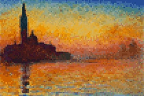 Monet Dusk 8 Bit Plastic Sign 12 x 18in