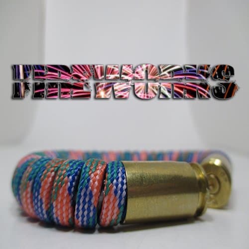 Fireworks Paracord Bullet Casings Bracelet