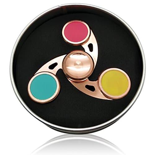 SpinX – Prime Fidget Spinner Multi-Color, Superior Quality - Fast and Strong Bearings, 4+ Minute Spins – Spinner Toy to relieve Stress and Anxiety, ADD, ADHD, OCD and Better Focus – Copper