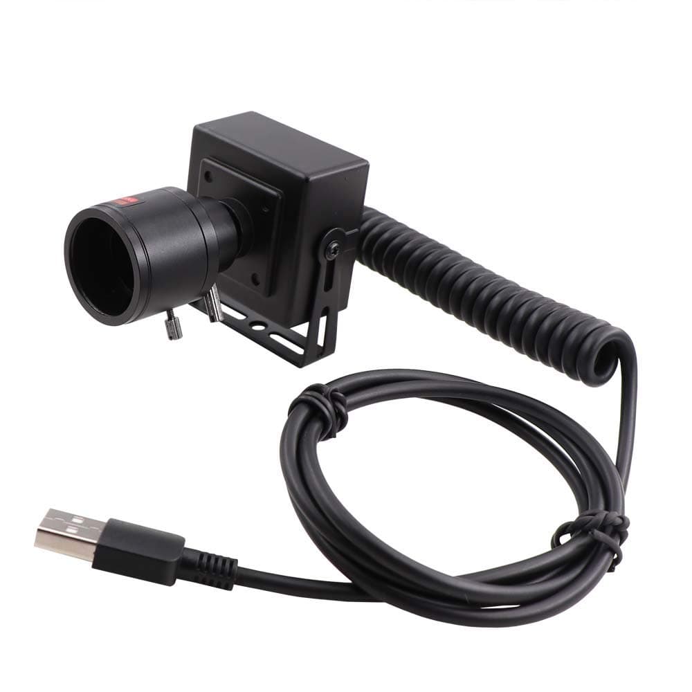 Coiled USB Cable High Speed 330fps 120fps 720P 60fps 1080P Webcam UVC USB Camera with Mini Case with 2.8-12mm Varifocal Lens