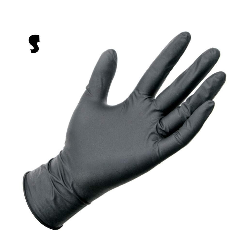 Disposable Rubber Gloves 100 pcs Nitrile Gloves Raven Black Comfortable Protective Convenient Comfortable Mechanic Tatoo Latex Gloves PVC Gloves Powder Free Gloves Exam Gloves