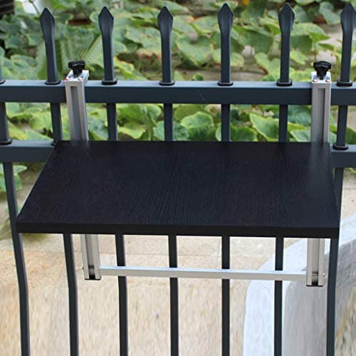 WENJUN Floating Shelves Hanging Table, Balcony Railing Hanging Table, Foldable Outdoor Hanging Table, Home Bar Table, Hanging Desk Decorative Wall Shelf (Size : 100 * 35cm)