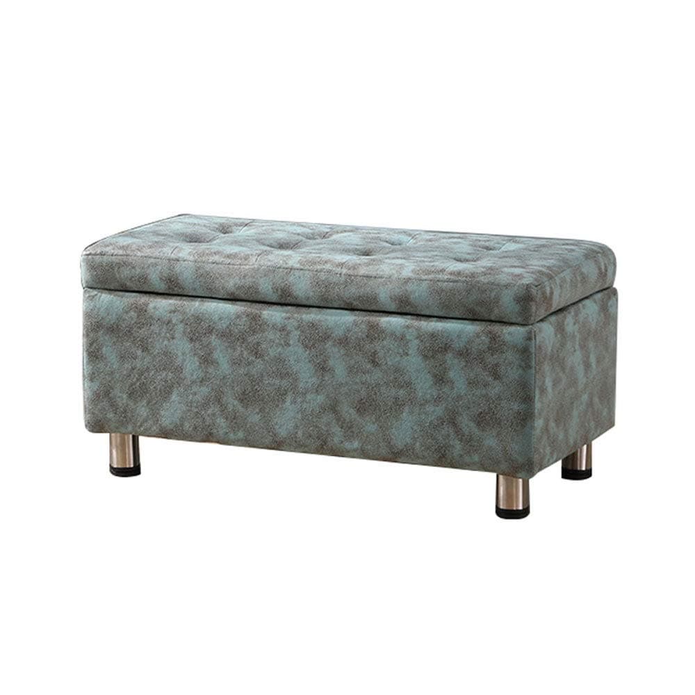 LSX--storage Storage Stool, Shoe Shoe Stool Home Door Shoe Stool Stool Storage Storage Bench Fitting Room Sofa Stool Rectangular ottomans (Color : A, Size : 120x40x40cm)