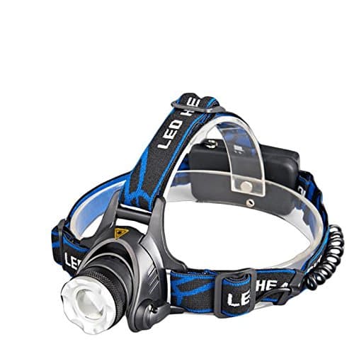 LED Headlamp, Degreeframture 3 Modes Super Bright LED Headlamp with Rechargeable Batteries Lightweight Headlight for Camping, Running, Hiking and Reading