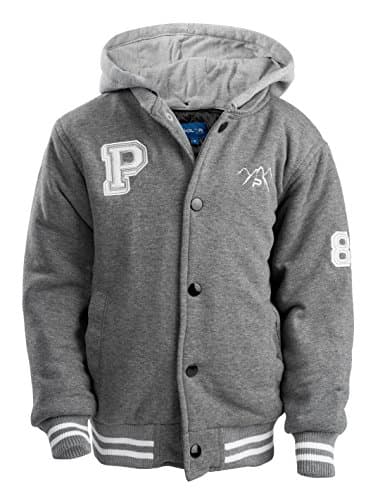 MENS' FLEECE VARSITY BASEBALL JACKET