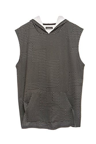 Overdrive mens Sleevless Muscle Hoody Medium Black