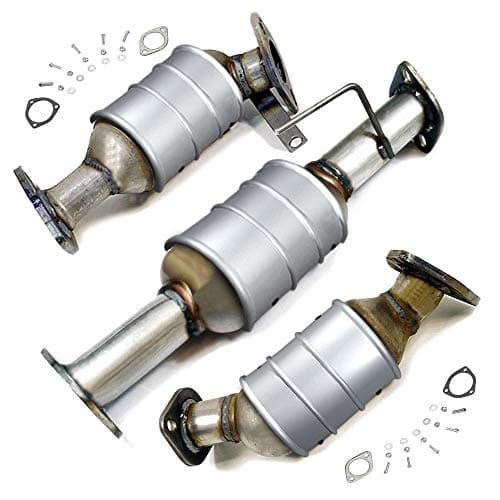 Catalytic Converter Full Set Compatible Replacement for 2008-2011 Buick Enclave | 2009-2011 Chevrolet Traverse | 2007-2011 GMC Acadia | 2007-2010 Saturn Outlook | 3.6L Direct Fit OBDII
