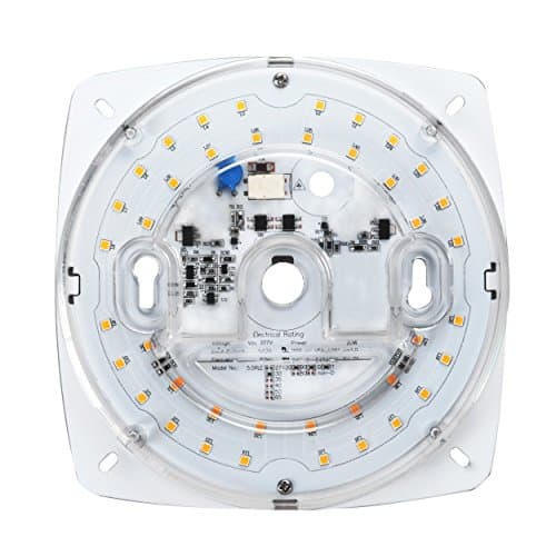 Silverlite 277V Non Dimmable LED Retrofit Kit Light Engine for Commercial Lighting Ceiling Flush,Ceiling Fan Light,Pendant,Lantern,5.5",23W,3000K,2000LM,CRI80,6.73" Corner to Corner