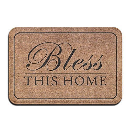 Bless This Home Cool 15.7 X 23.6 In Absorbent Non Slip Floor Rug Coral Carpet Funny Doormat Funny Door Mat Funny Doormats Quote Doormat Unique Doormat Funny Mat