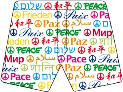 Magic Boxers Unisex Peace Boxer Shorts Large