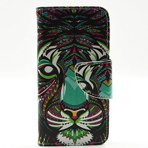 540 Case Microsoft Nokia Lumia 540 Kickstand Case,Bat King Fierce Tiger Design Premium PU Leather Wallet Flip Kickstand Case Cover for Microsoft Nokia Lumia 540