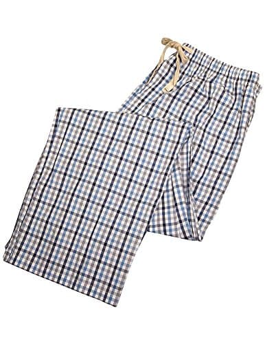 Private Label - Mens Big Checkered Broadcloth Lounge Pant, Blue, Grey 35502-XXXXXX