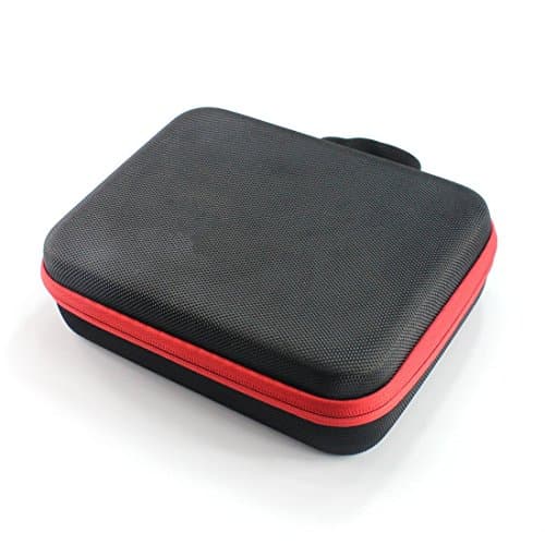RoyalTop Portable Waterproof Box FPV Drone Storage Bag Carrying Box for RC Dobby Drone Parts (Red Side)