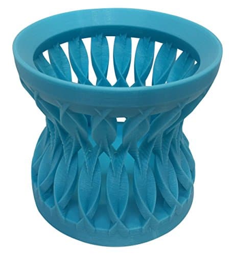 HD PRINTABLES Double Helix Pencil Holder, Turquoise