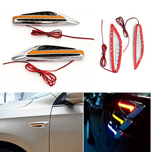 CHAMPLED 1 Pair Universal Blade LED Car Steering Light Fender Turn Signal Side Light FORD CHRYSLER CHEVY CHEVROLET DODGE CADILLAC JEEP GMC PONTIAC HUMMER LINCOLN BUICK