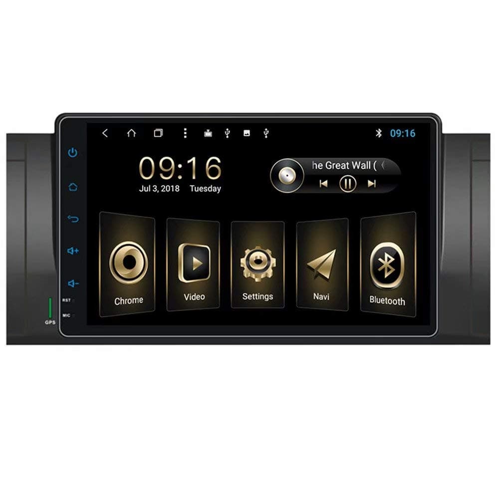 TOPNAVI Octa Core Android 8.1 9Inch Car Multimedia for BMW E39 2003 2004 2005 2006 2007 2008 2009 2010 2011 2012 GPS Navi Radio Stereo with WIFI 3G RDS BT Audio Video