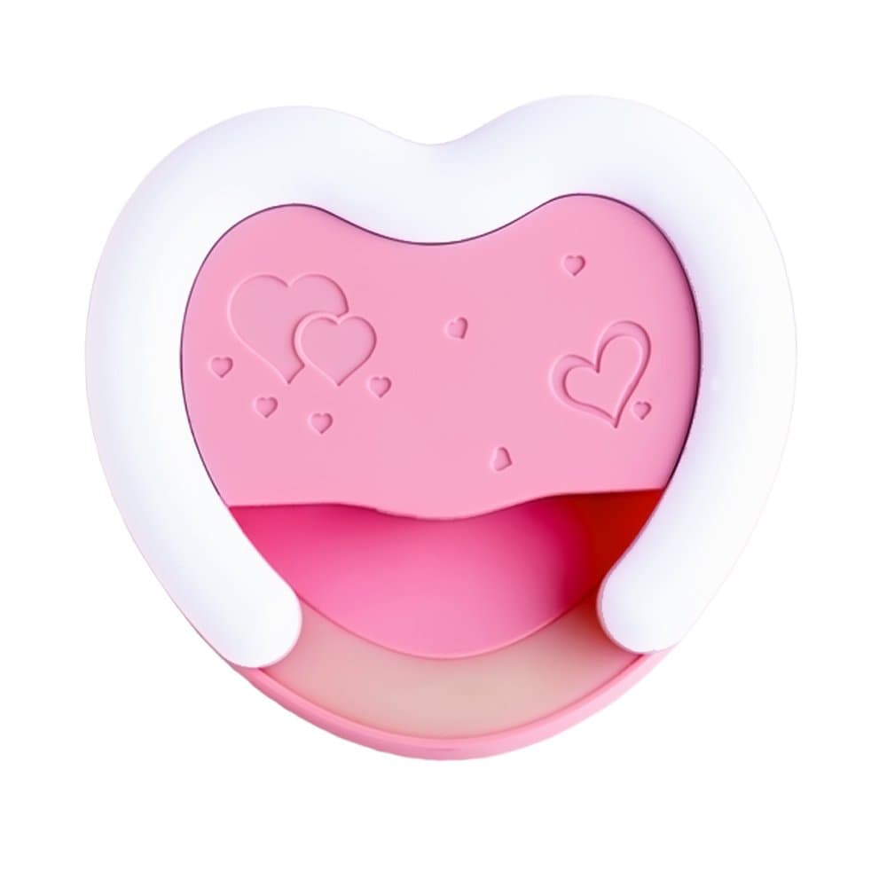 Selfie Light, Breezesmile Ring Light for iPhone 8, 8S , 7s, 6s iphone 6 plus, 6s Plus, 5, 5S,iPad, Samsung Galaxy LG Hauwei Android Smartphones with 6 Brightness Levels Fill Light, Enhancing Photography Photos/Videos, Take Great Selfies with Perfect Illuminate - Pink