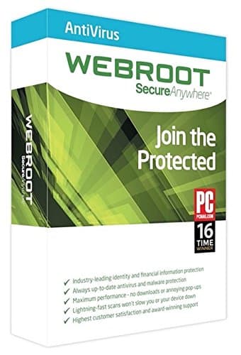 Webroot SecureAnywhere Antivirus | 2017 (1 PC - 1 Year)