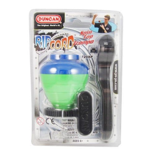 Duncan Ripcord Spin Top Blue and Green With Launcher + String Styles May Vary